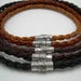 Thick 8mm Braided Leather Necklace with Filigreed Stainless Steel Magnetic Clasp - Urban Survival Gear USA
