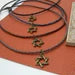 Thin Braided Leather Necklace with Bronze Toned Star of David Pendant and Magnetic Clasp - Urban Survival Gear USA