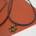 Thin Braided Leather Necklace with Bronze Toned Star of David Pendant and Magnetic Clasp - Urban Survival Gear USA