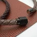 Thick Braided Bolo Leather Necklace with Black Stainless Steel Magnetic Clasp - Urban Survival Gear USA