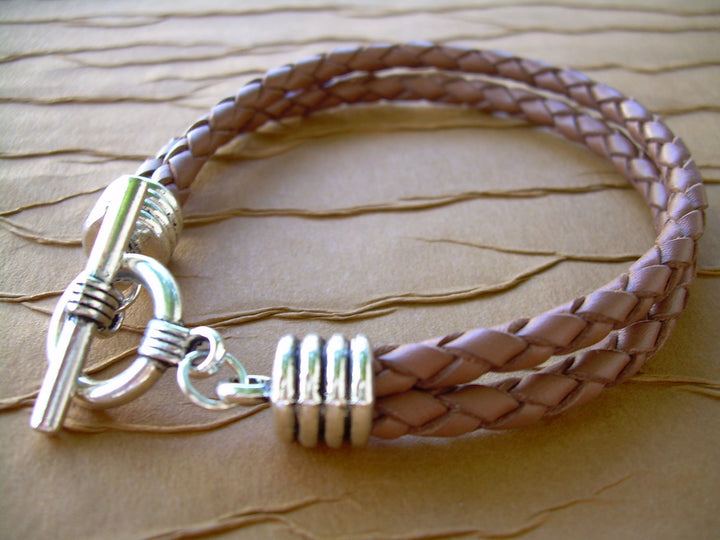 Mens Leather Bracelet, Braided Bracelet, Mens Jewelry, Mens Bracelet, Mens Gift, Fathers Day, Bracelet, Groomsmen, - Urban Survival Gear USA