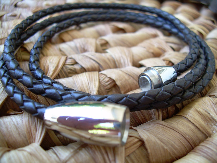 Handmade genuine leather bracelet URBAN BAG Louis – Black