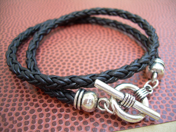 Mens Bracelets Leather, Mens Bracelet, Leather Bracelet, Double Wrap Leather Bracelet, Mens Jewelry, Womens Bracelet, Womens Jewelry, - Urban Survival Gear USA