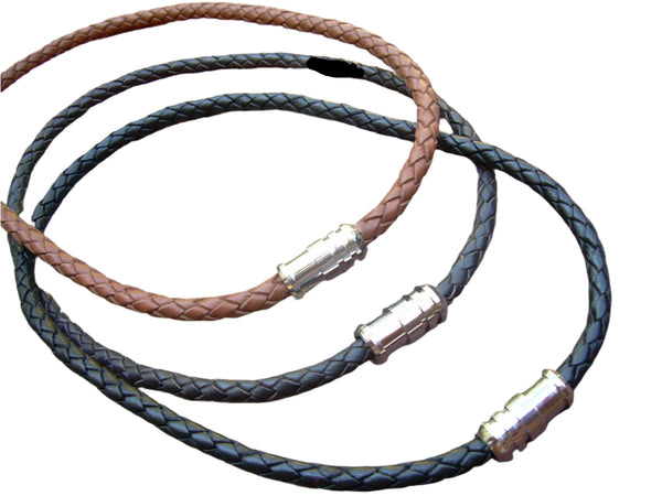 Mens Leather Necklace with Stainless Steel Magnetic Clasp, Leather Necklace, Mens Necklace, Mens Jewelry, Mens Gift, Necklace, Jewelry - Urban Survival Gear USA
